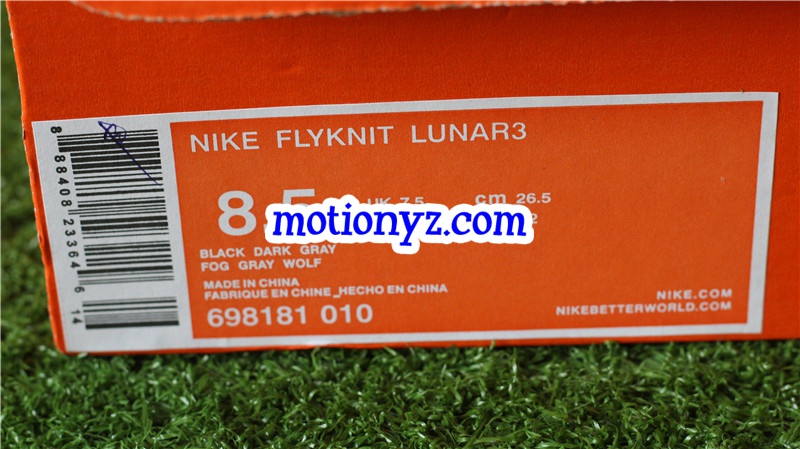 Nike Flyknit Lunar3 Black